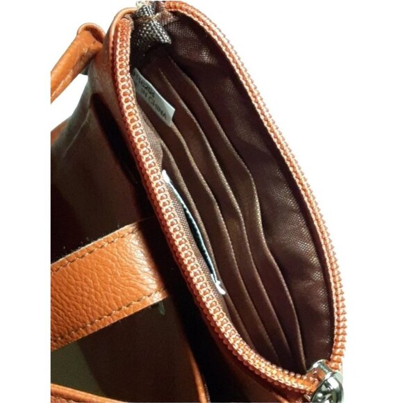 NWT Design Crossbody Retractable Strap Mini Purse Color Brown - Picture 4 of 10